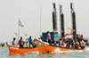 Fishermen protest against proposed MSEZ/MRPL effluent pipeline